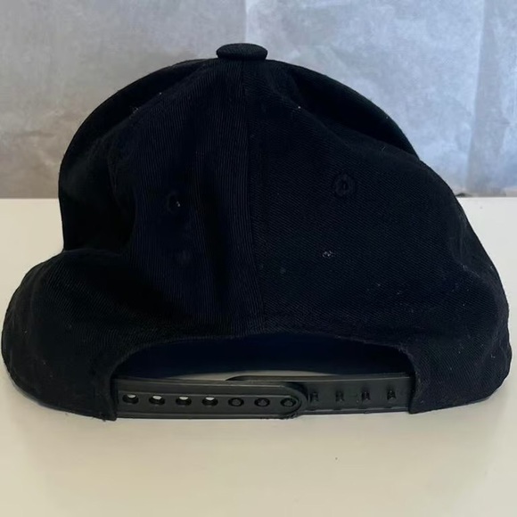 Black Cap with Multicolor 'VIBES' Embroidery - Picture 3 of 3